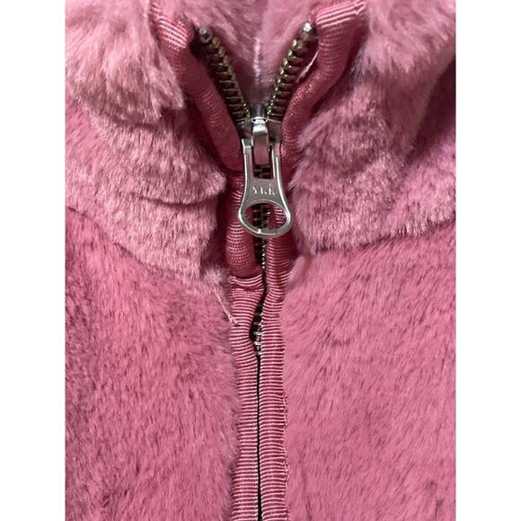 J.Crew Faux Fur Vest Women’s Small Full Zip Mock Neck Lined - Picture 4 of 8